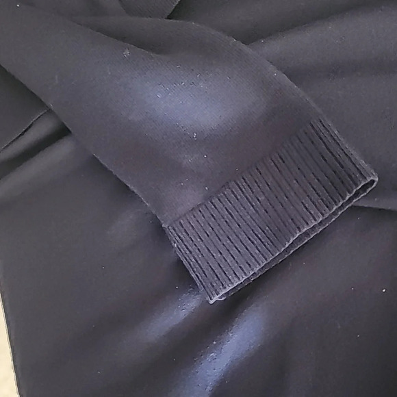 89th & Madison Women's Open Front Long Sweater Ribbed Neck & Sleeves. - Picture 8 of 9